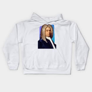 Baroque composer George Frideric Handel illustration Kids Hoodie